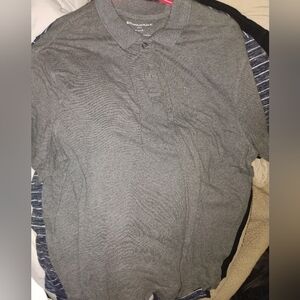 Men's Gray Polo Shirt Banana Republic